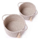 Exclusive Cotton 8x4 Inch Round 2 Set Kidi With Jhalar Bedside Organizer