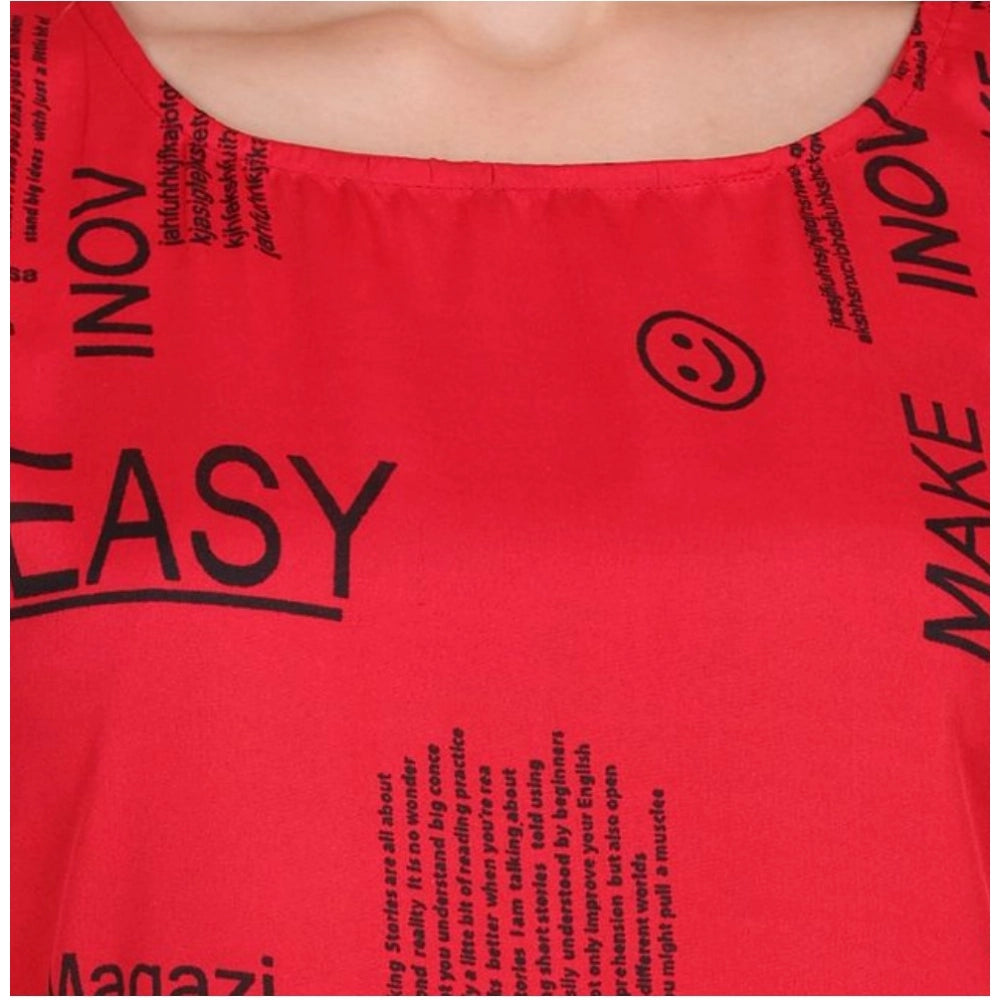 Facinating Women's Casual Crepe Sleeveless Slit Dress