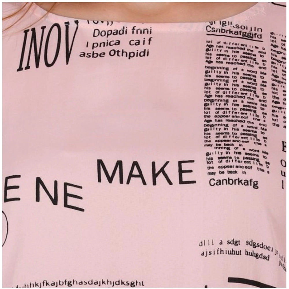 Facinating Women's Casual Crepe Sleeveless Slit Dress