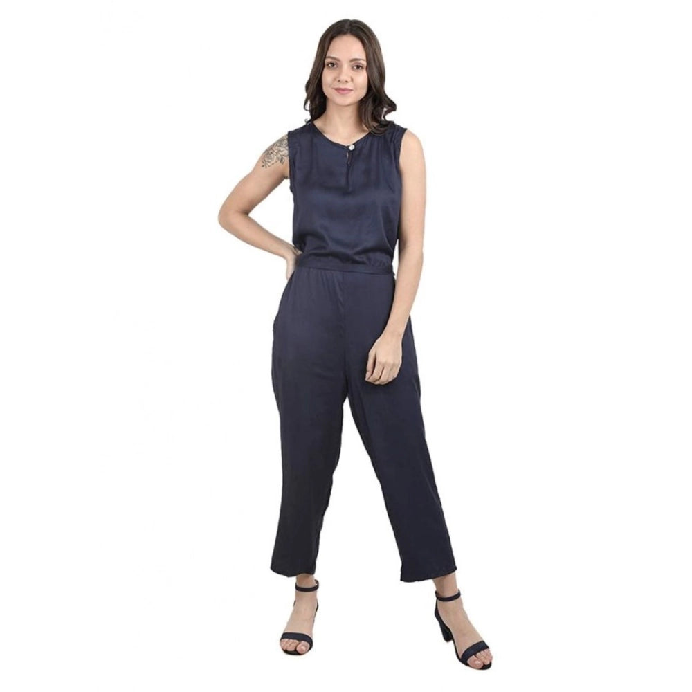 Dazzling Women's Casual Crepe Sleeveless Jump Suit