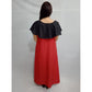Dazzling Women's Casual Crepe Cape Sleeve Dress
