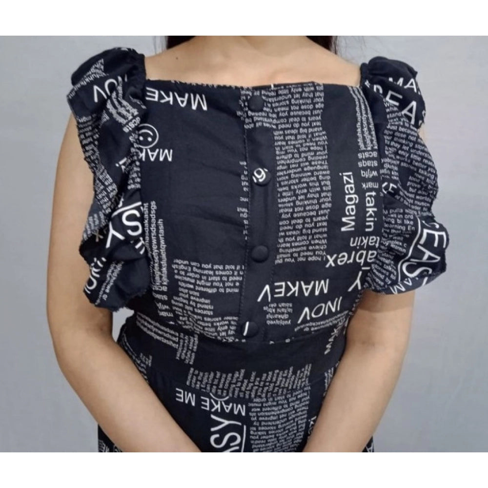 Dazzling Women's Casual Crepe Sleeveless Dress