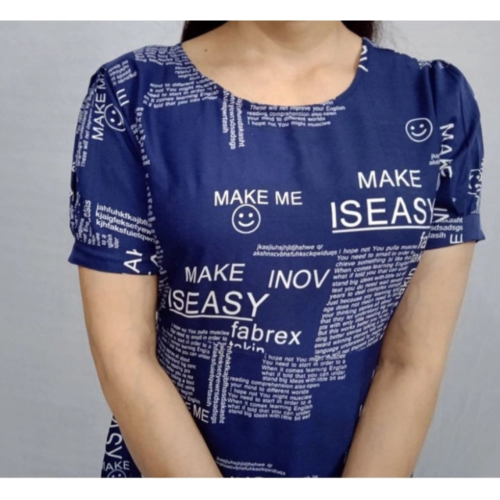 Dazzling Women's Casual Crepe Half Sleeves Dress