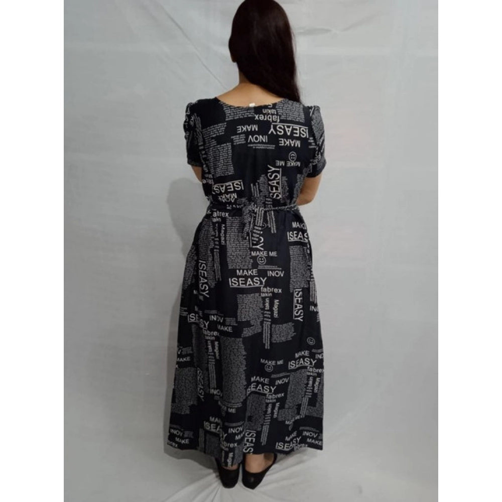 Dazzling Women's Casual Crepe Half Sleeves Dress