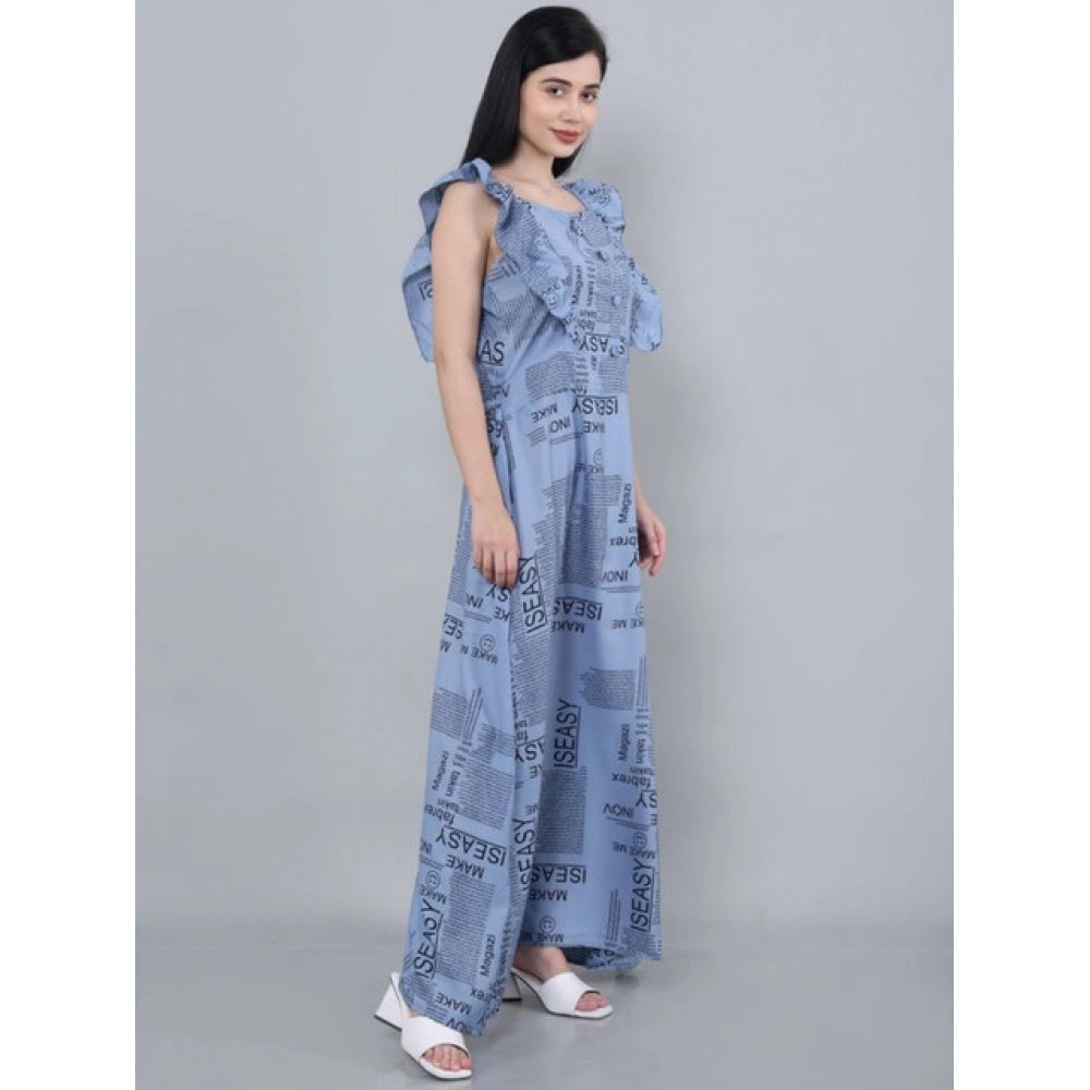 Dazzling Women's Casual Crepe Sleeveless Dress