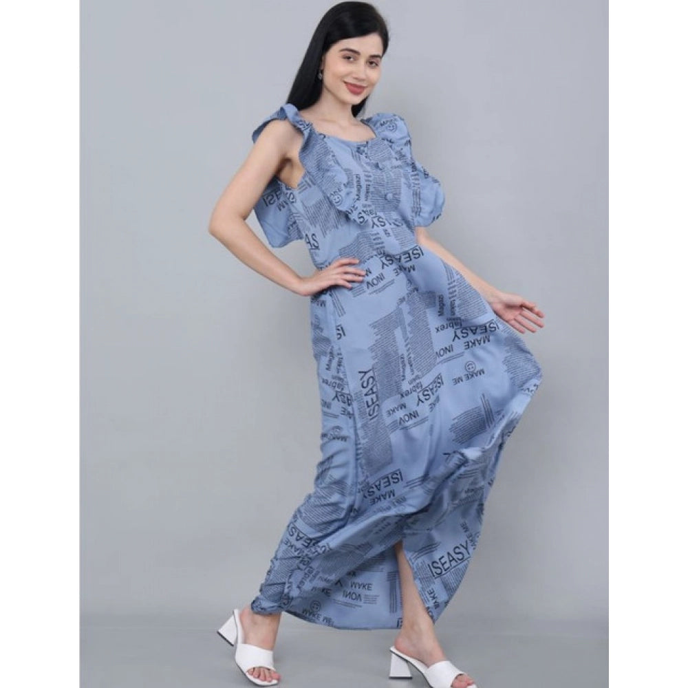 Dazzling Women's Casual Crepe Sleeveless Dress