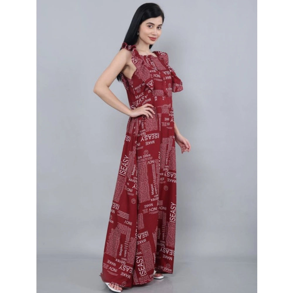 Dazzling Women's Casual Crepe Sleeveless Dress