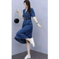 Tremendous Women's Casual Denim Half Sleeves Dress