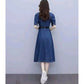 Tremendous Women's Casual Denim Half Sleeves Dress