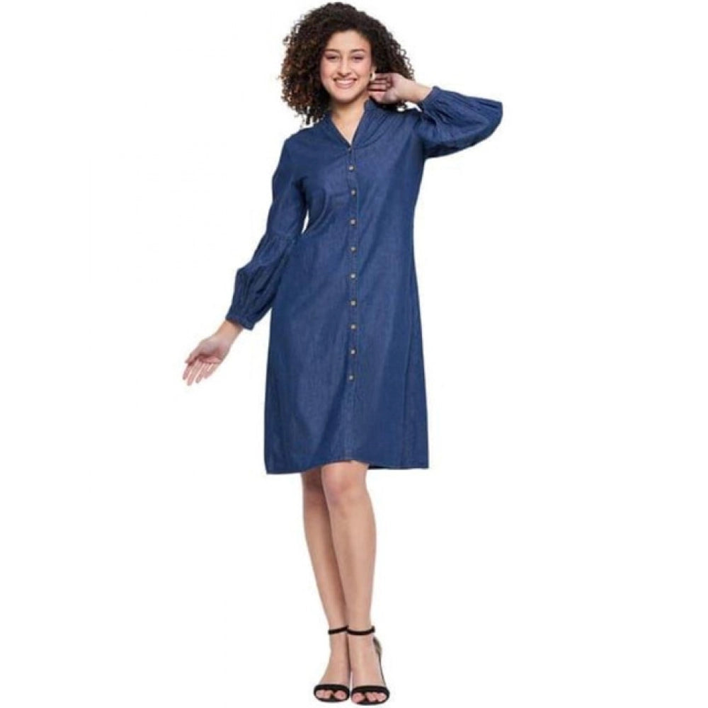 Tremendous Women's Casual Denim Full sleeve Dress