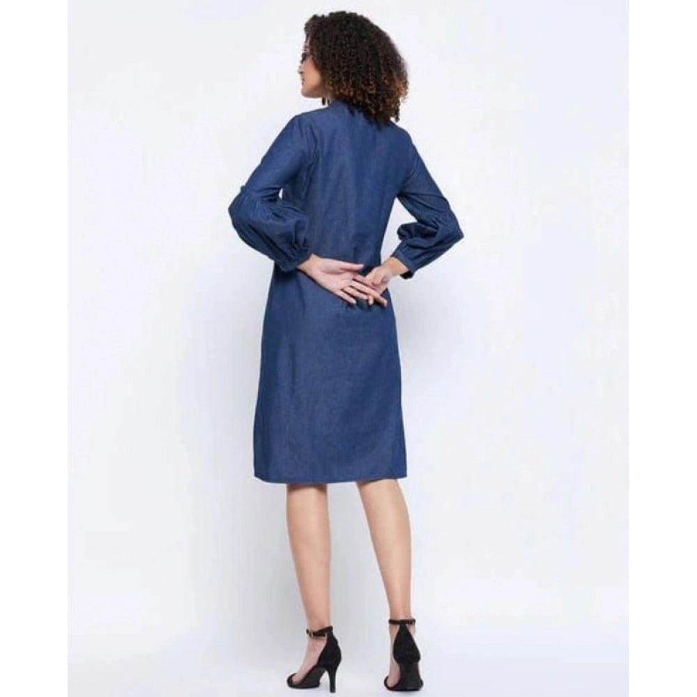 Tremendous Women's Casual Denim Full sleeve Dress