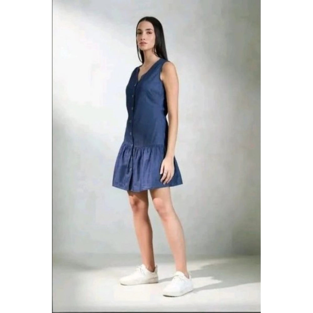 Tremendous Women's Casual Denim Sleeveless Dress