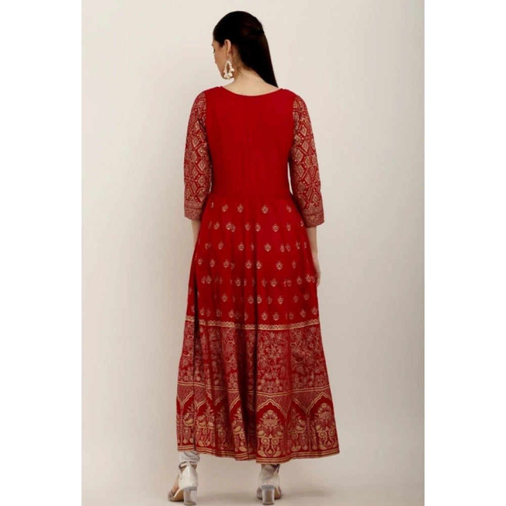 Fantastic Women's Casual Rayon Anarkali Kurti
