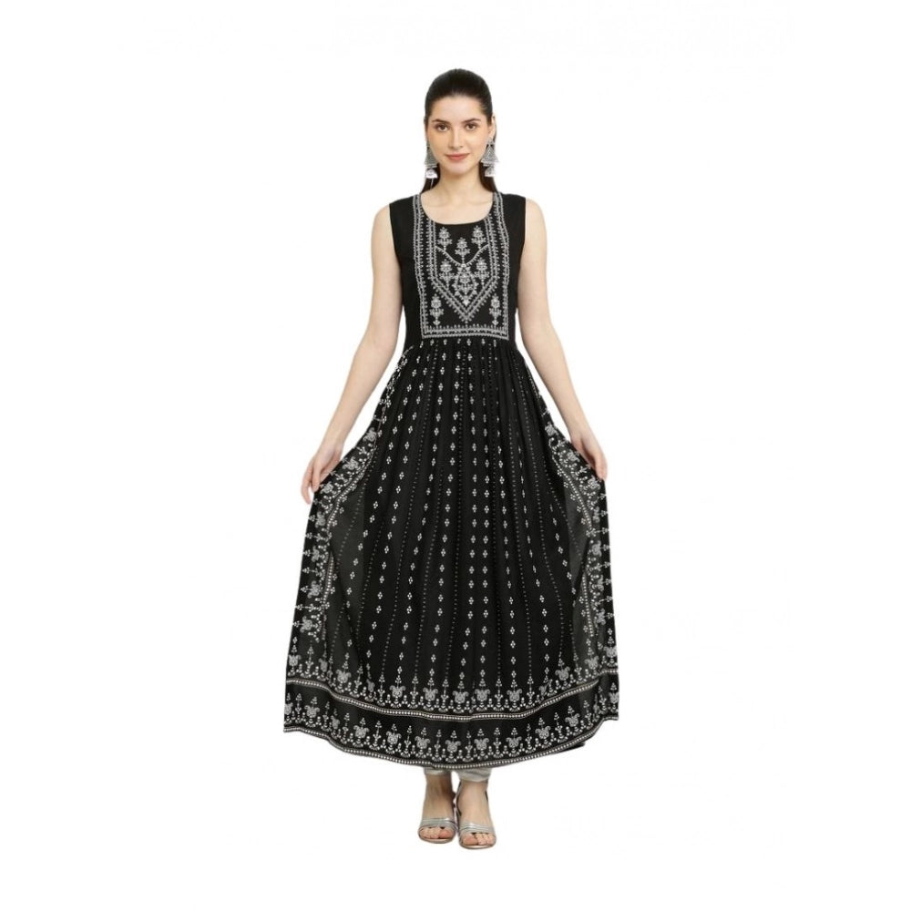 Superb Women's Casual Rayon Sleeveless Kurti