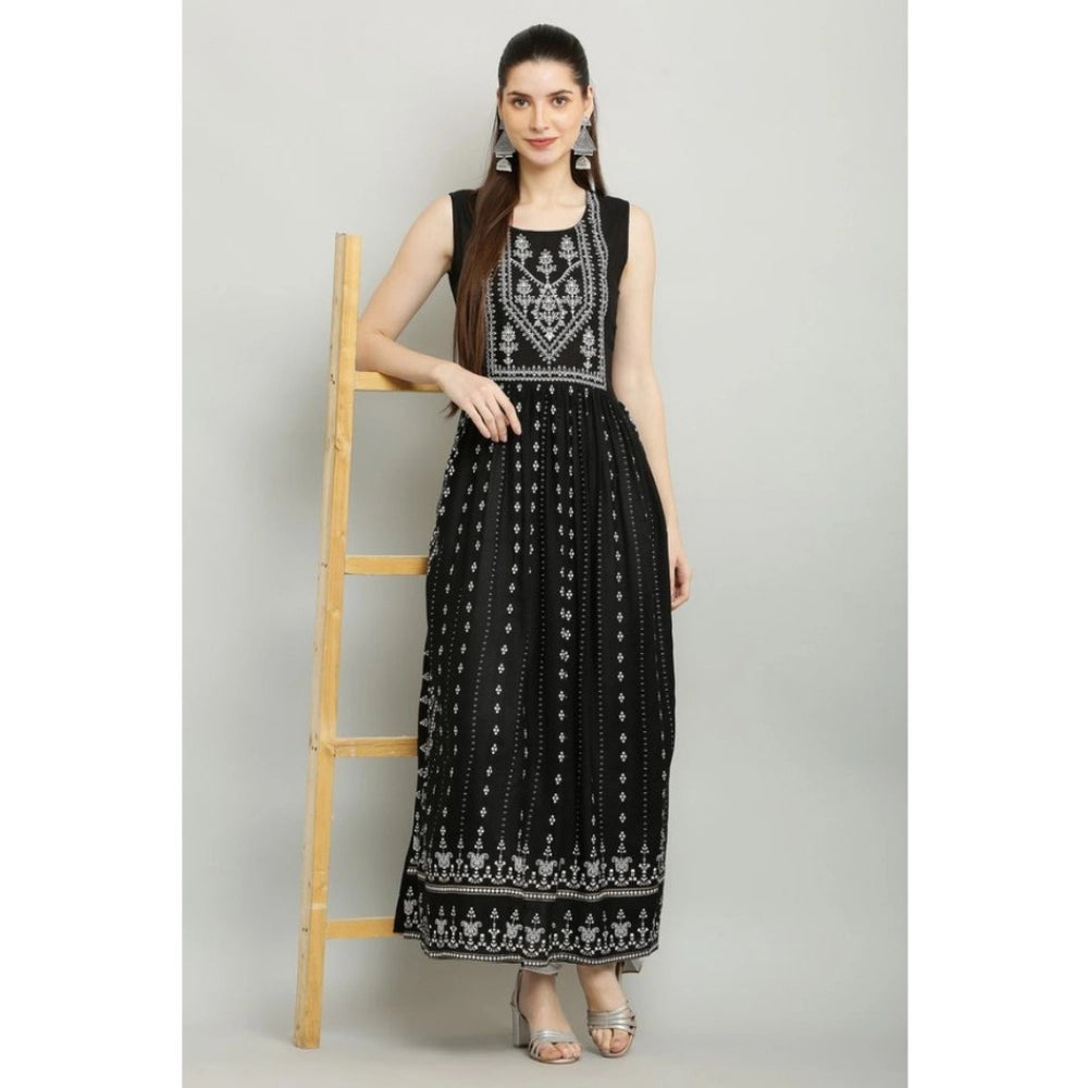 Superb Women's Casual Rayon Sleeveless Kurti