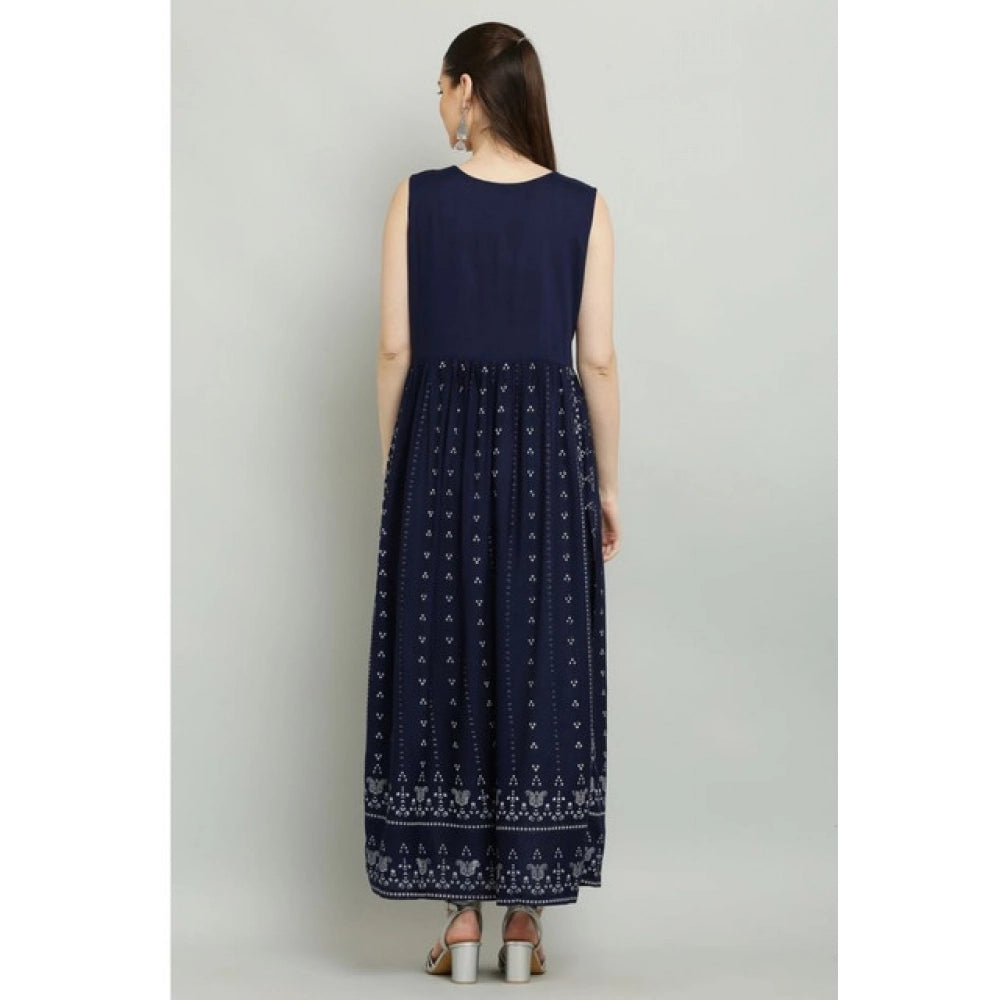 Superb Women's Casual Rayon Sleeveless Kurti