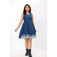 Glorious Women's Casual Denim Sleeveless Dress