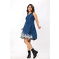 Glorious Women's Casual Denim Sleeveless Dress