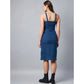 Glorious Women's Casual Denim Sleeveless Dress