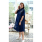 Glorious Women's Casual Denim Half Sleeves Dress