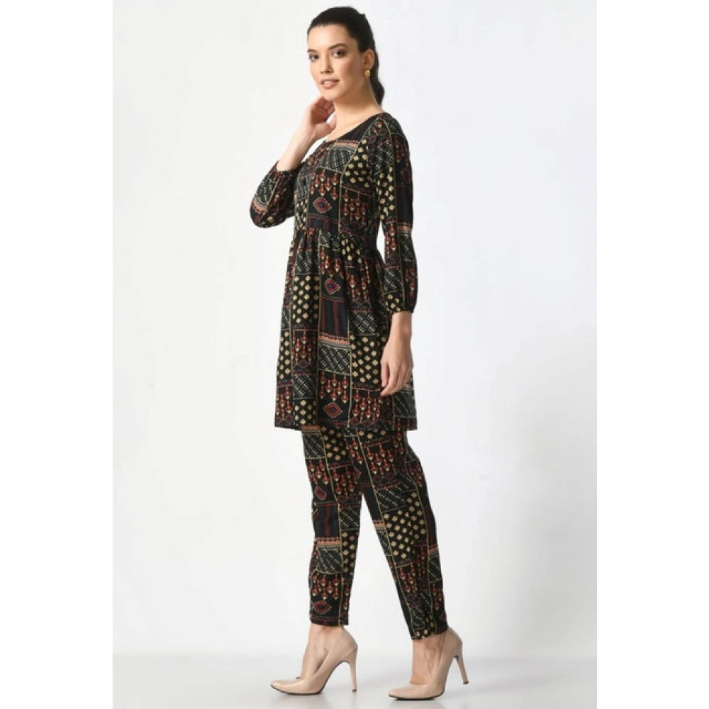 Delightful Women's Casual Crepe Cord Set