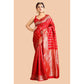 Exquisite Women's Soft Lichi Silk Printed Saree With Blouse Piece