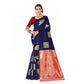 Sophisticated Women's Soft Lichi Silk Printed Saree With Blouse Piece