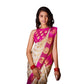 Sassy Women's Soft Lichi Silk Printed Saree With Blouse Piece