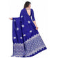Sophisticated Women's Soft Lichi Silk Printed Saree With Blouse Piece