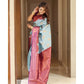 Exquisite Women's Soft Lichi Silk Printed Saree With Blouse Piece