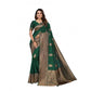 Groovy Women's Soft Lichi Silk Printed Saree With Blouse Piece
