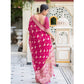 Snazzy Women's Soft Lichi Silk Printed Saree With Blouse Piece