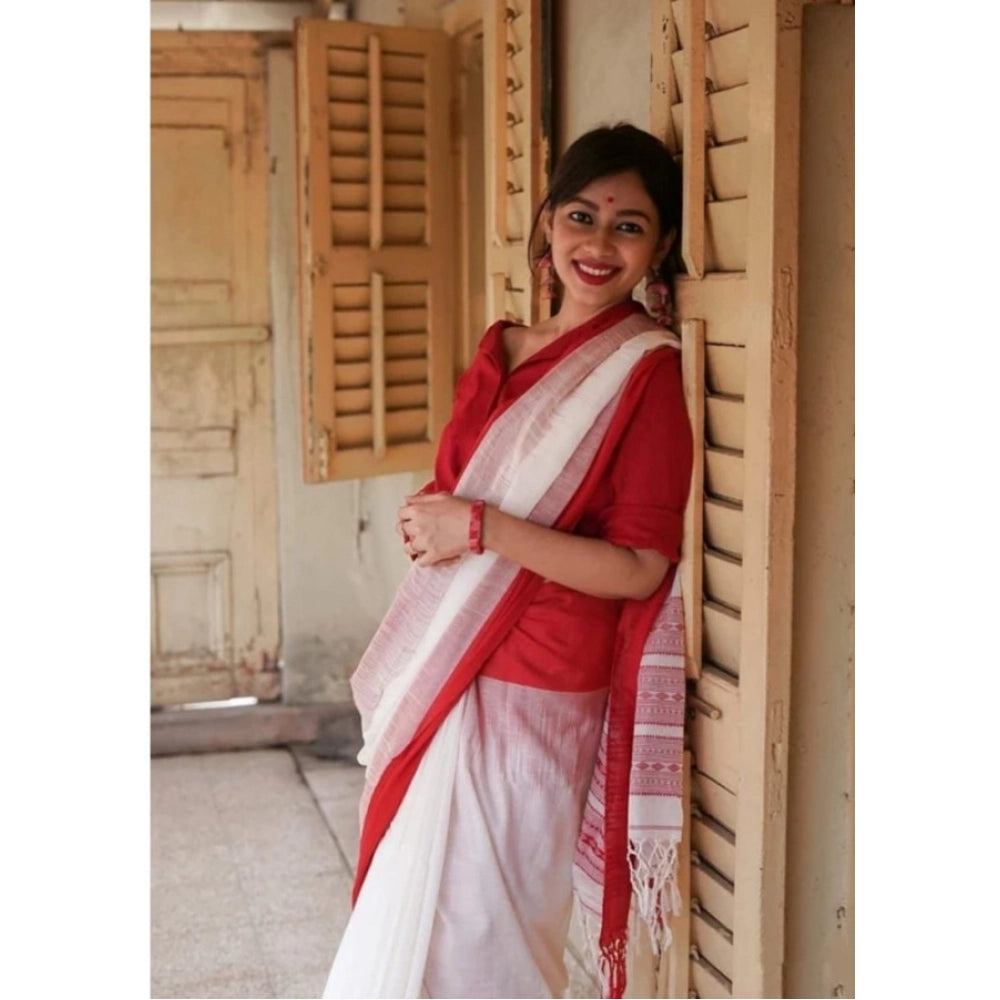 Glamorous Women's Soft Lilan Printed Saree With Blouse Piece