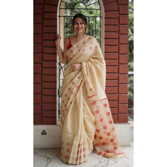 Glamorous Women's Soft Lilan Printed Saree With Blouse Piece