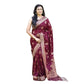 Retro Women's Soft Lichi Silk Printed Saree With Blouse Piece