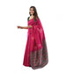 Luxurious Women's Soft Lichi Silk Printed Saree With Blouse Piece