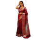Luxurious Women's Soft Lichi Silk Printed Saree With Blouse Piece