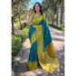 Jaunty Women's Soft Lichi Silk Printed Saree With Blouse Piece
