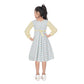 Comfy Girl's Digital Twill Striped Round Neck Dress