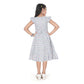 Classic Girl's Twill Printed Short Sleeve Round Neck Dress