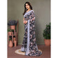 Elite Women's Chiffon Printed Saree With Blouse Piece