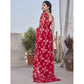 Elite Women's Chiffon Printed Saree With Blouse Piece