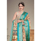 Delicate Women's Cotton Silk Printed Saree With Blouse Piece