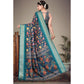 Delicate Women's Cotton Silk Printed Saree With Blouse Piece