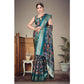 Delicate Women's Cotton Silk Printed Saree With Blouse Piece
