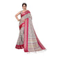 Delicate Women's Cotton Silk Printed Saree With Blouse Piece