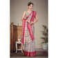 Delicate Women's Cotton Silk Printed Saree With Blouse Piece