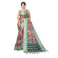 Delicate Women's Cotton Silk Printed Saree With Blouse Piece