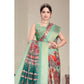 Delicate Women's Cotton Silk Printed Saree With Blouse Piece