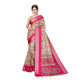 Delicate Women's Cotton Silk Printed Saree With Blouse Piece